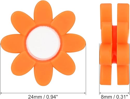 Miniatura 8 de PATIKIL Paquete de amortiguador de vibración de raqueta de tenis, amortiguador de cuerda de silicona suave