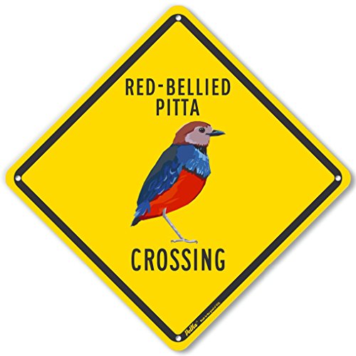 Panneau Rouge-Bellied Crossing jaune en plastique pour sécuriser votre domaine privé