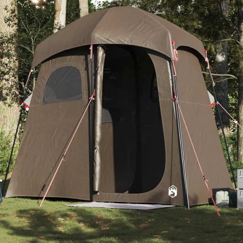 Genérico Tienda de Ducha para 2 Personas Impermeable marrón,Deportes,Actividades al Aire Libre,Camping y Senderismo,Tiendas de campaña-4009537