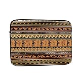 10インチ ラップトップスリーブバッグ 防水 耐衝撃 ノートパソコンケースバッグ ボヘミアスタイル 伝統的なアフリカ柄 コンピュータースキンバッグ 軽量タブレットキャリーケース