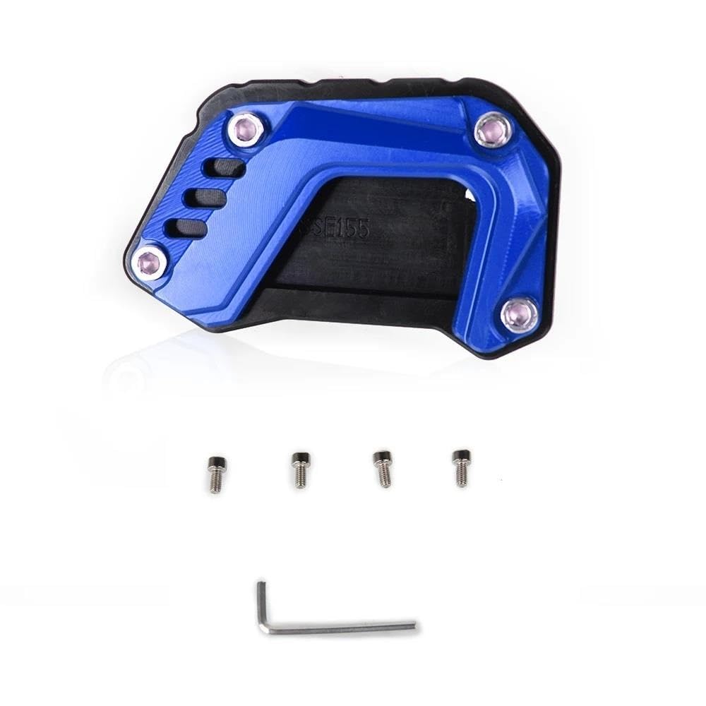 Extension béquille Peugeot Django 150 bleu anodisé, finition de précision moto