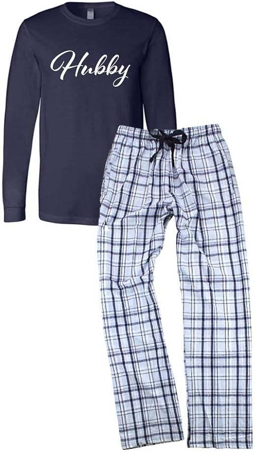 Elegant Matching Navy Pajamas for Couples 'Wifey' Liberia Ubuy