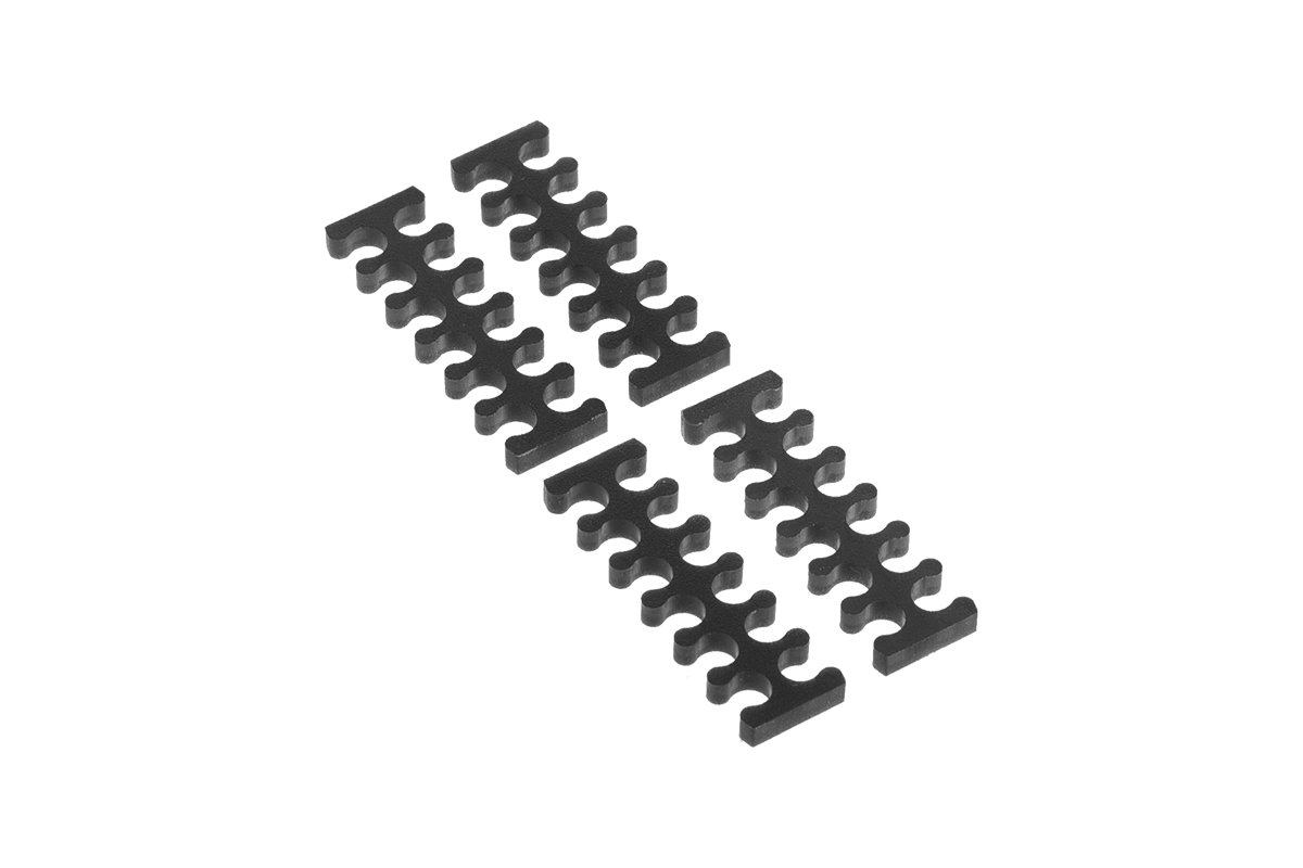 Alphacool 24754 Eiskamm X12-3mm Black - 4 pcs Modding Eiskamm