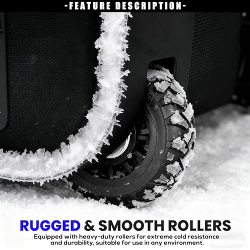 Snowboard Bag with Wheels Padded Snowboard Ski Bags for Air Travel Flying Waterproof Rolling Snowboarding Bag Carries Snow Board Gear Helmets Boots Goggles Snow Gear (Black, Size Up to 175CM) by RAVOINCC - Image 4