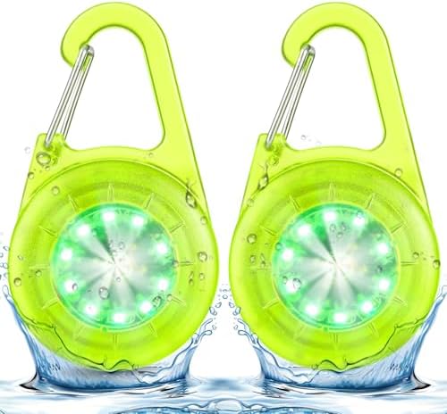 LED Blinklicht Schulranzen - IP68 Wasserdicht Leuchtanhänger USB-C 2er | Sicherheitslicht mit 6 Modi, aufladbar LED Reflektoren anhänger, leuchtanhänger für Rucksack Schulranzen Jo