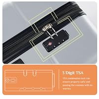 Sweetcrispy 28 Inch Checked Luggage, Suitcase with Spinner Wheels — image 6