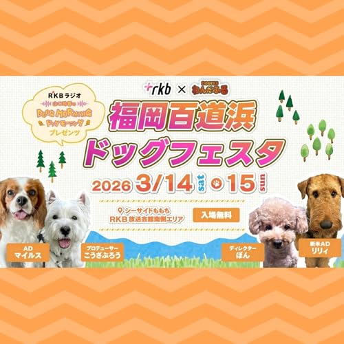 #61　わんだふるおぢさんが登場！RKB福岡百道浜ドッグフェスタ2026当日！