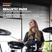Roland TD-17KVX2 V-Drums | Quiet 5-Piece Electronic Drum Kit with 2 Crashes, Ride & Hi-Hat Mounted on Acoustic Stand