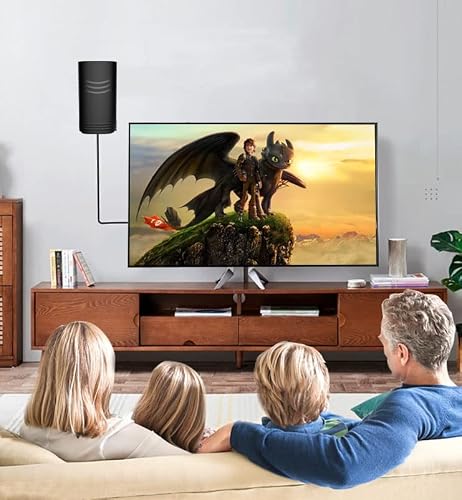 Tv Antenna 60-80 Miles Long Range With Built-In Amplifier,16.5Ft Long Coax Cable Digital Hdtv Antenna Support All Television, For Free Local Channels 4K, Hd, 1080P, Vhf, Uhf #TOP5