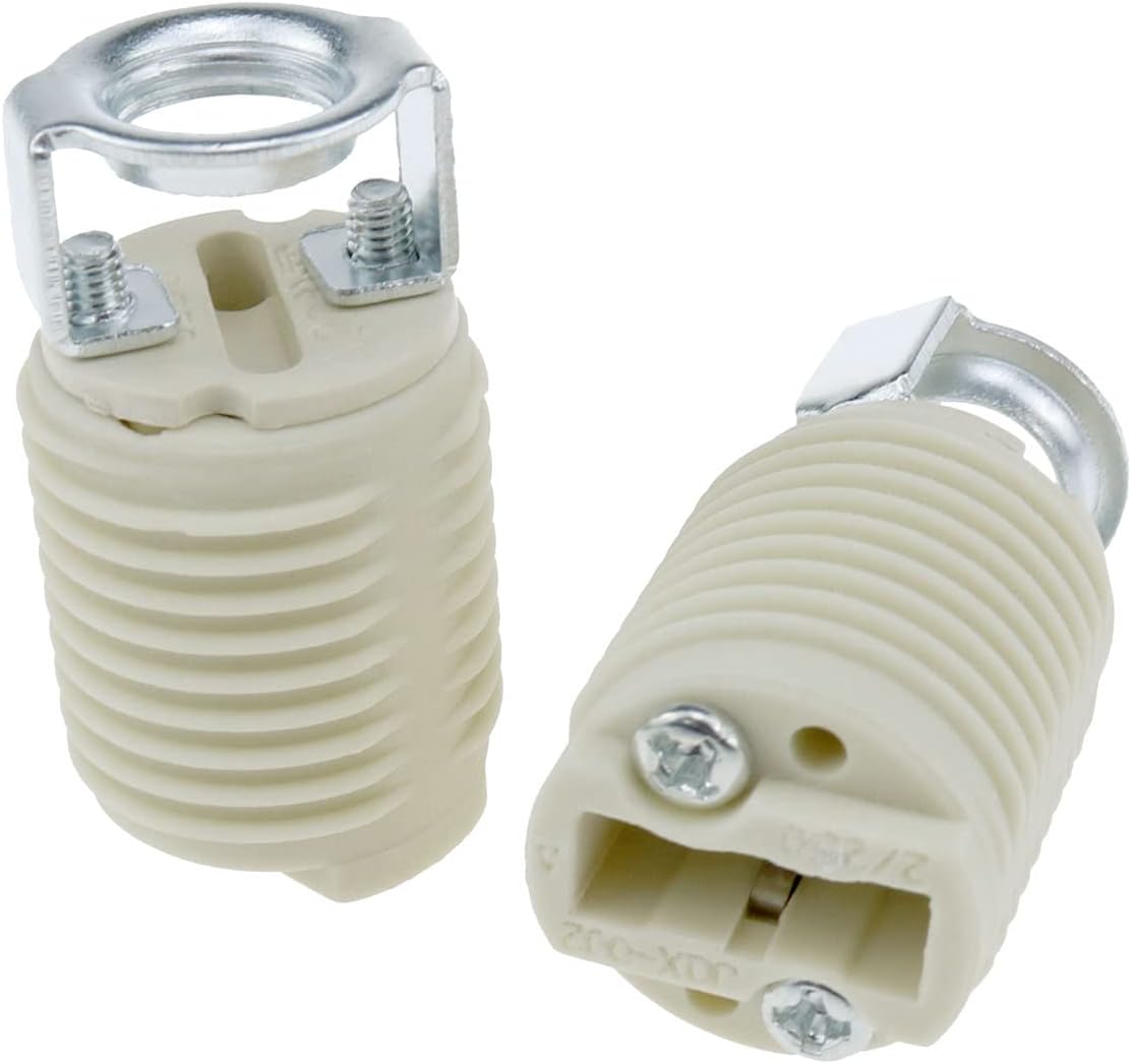 Haidong G9 Ceramic Lamp Holder White G9 Lamp Holder Socket G9 Halogen Bulb Holder, Suitable for Replacement Halogen lamp Ceiling lamp LED bulb-4PCS