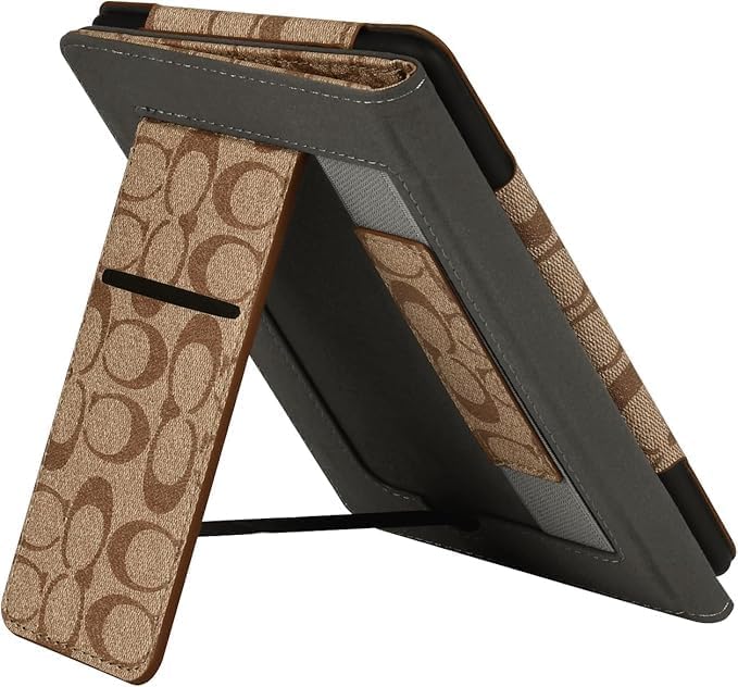 Case for 7"/6.8" Kindle Paperwhite(12th/11th Generation-2024/2021) and Kindle Colorsoft Signature Edition, Slim PU Shell Cover Case with Auto-Wake/Sleep for Kindle Paperwhite 2024, Flowers (Khaki)