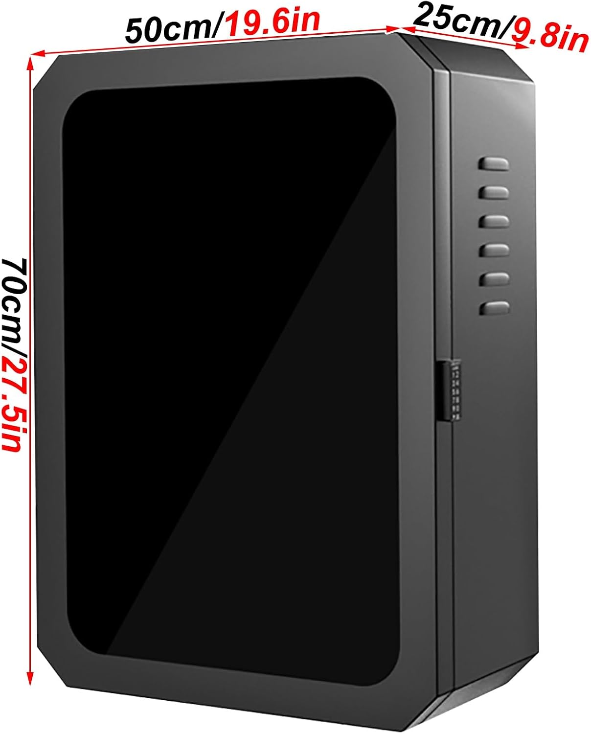 Lockable EV Charger Pedestal Box - Waterproof & Dustproof Outdoor Charging Station with Cable Organizer, Compatible with Most Electric Vehicle Chargers (M/50 * 25 * 70