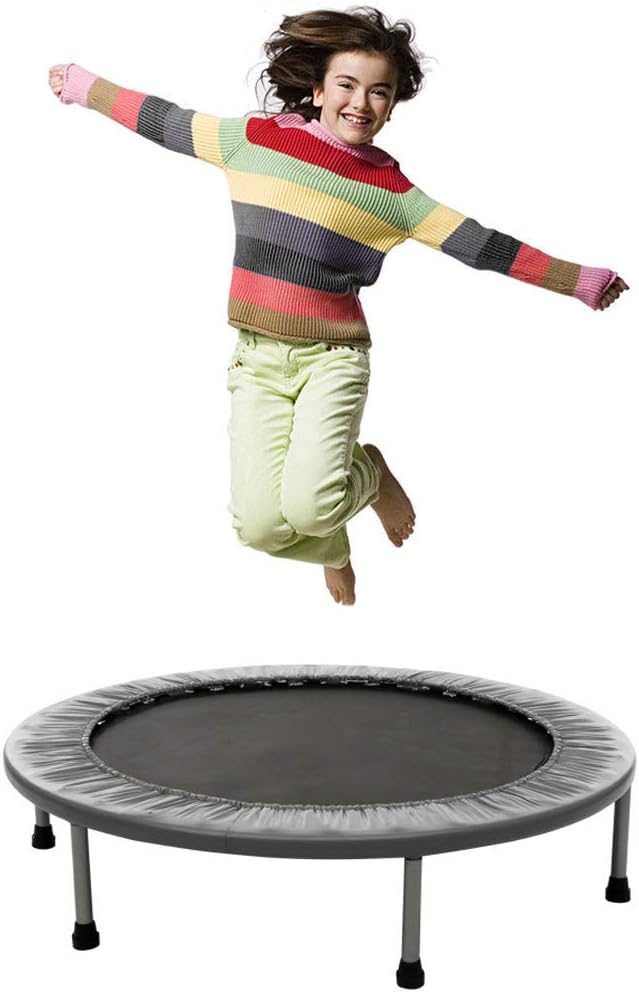 Mini Rebounder Trampoline - Exercise Fitness Trampoline for Adults and Kids with Safety Pad, Max Load 220lbs