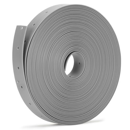 Plastic Hanger Strap 3/4 Inch x 30 FT Reinforced Flexible Hanger Strap for Pipe & Ducts Securing in Plumbing & HVAC, Gray
