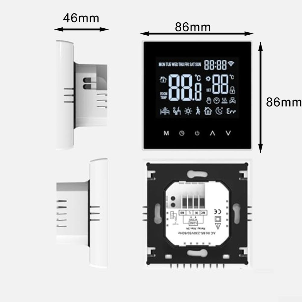 Termostato Digitale LCD Display Intuitivo Temperatura Ambiente(16A thermostat)