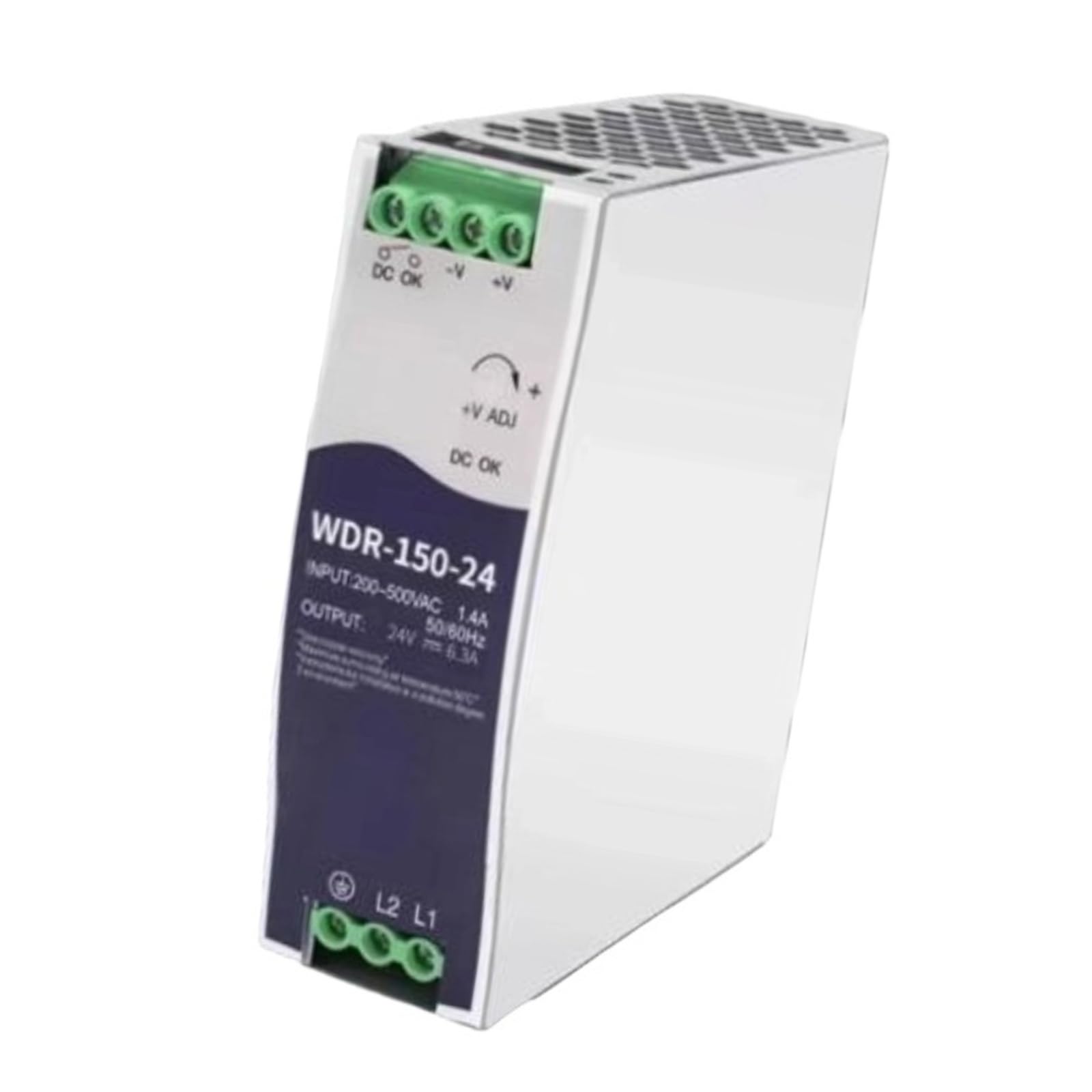 Alimentation sur rail DIN WDR-150-24 pour intégration en armoire