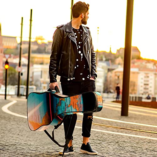 Housse imperméable pour guitare acoustique avec double bandoulière et poche Motif galaxie astrologique, Multicolore 04… - Les Beatles, Paul McCartney, John Lennon, RIngo Starr, George Harrison Housse imperméable pour guitare acoustique avec double bandoulière et poche Motif galaxie astrologique, Multicolore 04… – Image 7