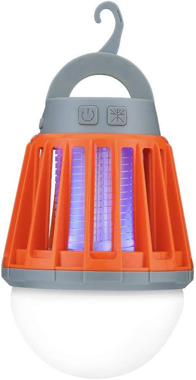 OLPRO Mosquito Killer Lantern – Rechargeable Camping Light with Insect Repellent Function, Ideal for Outdoor Use, Bug Protection, and Pest Control.