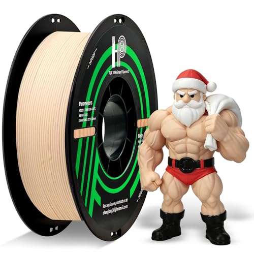 Image of HP3DF PLA Filament, 3D Printer Filament, PLA Filament 1.75mm Dimensional Accuracy + /- 0.02mm, 1KG Spool (2.2 lbs), Fit Most FDM Printer (Skin Beige)
