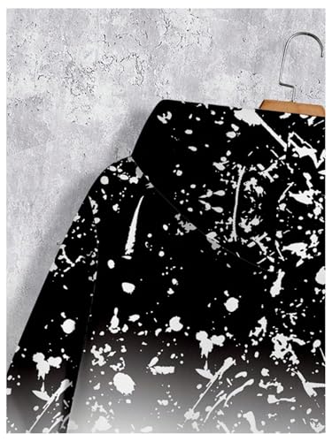 Men's 2 Piece Sweat Set Long Sleeve Graphic Hoodie Sweatshirts and Drawstring Joggers Tracksuits4