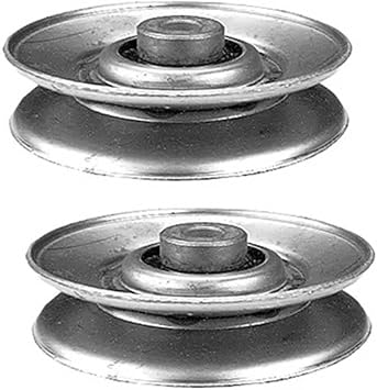 2 Pack Replacement 9849 Idler Pulley for AYP for Roper for Sears 139245 532139245 for Husqvarna 532139245 532127783 Riding Mowers 3/8" ID x 3-9/16" OD x 25/32" Width x 15/16" Height