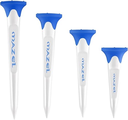 Miniatura 5 de MAZEL Paquete de 8 camisetas de golf de plástico de alto rendimiento, excelente durabilidad y estabilidad con 5 puntas, reduce la fricción y el giro