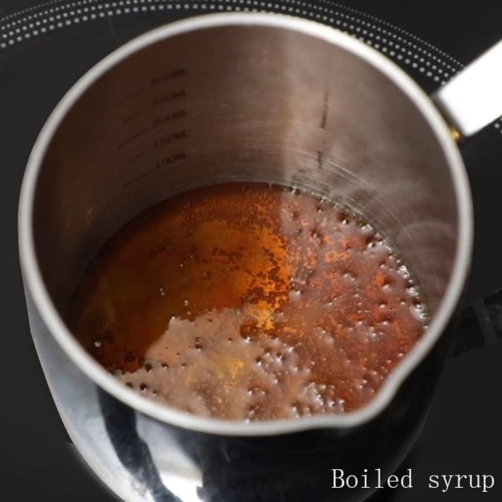 Easy Pour Gravy Boat Milk Pitcher Stainless Steel Pitcher of Coffee and Tea Kitchen Gravy Boat Milk Warmer and Wine Pot Suitable for Home Gift Restaurant 400ml Sauce Pourer ()