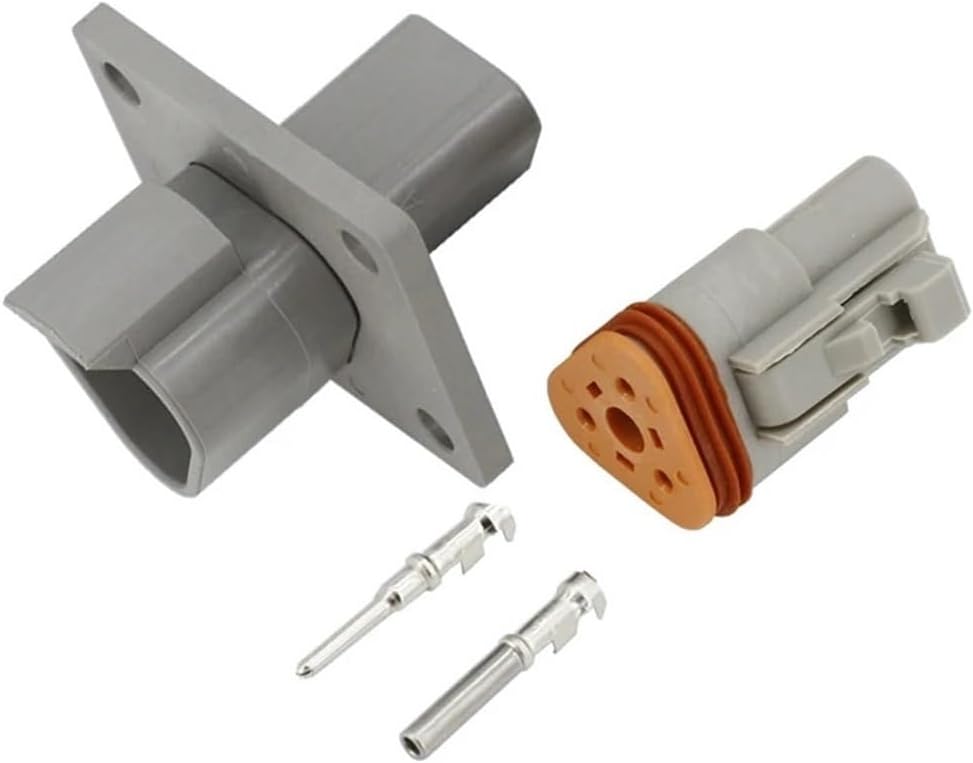 5 Sets DT Waterproof Wire Connector DT04-2/3/4/6/8/12P-L012 Male/Female 2/3/4/6/8/12Pin Automotive Sealed Plug With Pins(5Sets DT 3 Pin)
