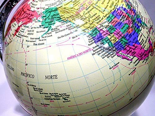 Globo Terrestre Mapa Mundi Azul Dky05