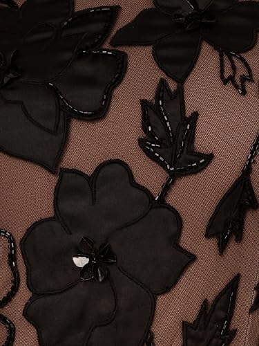 Adrianna Papell Women's Off Shoulder Bead Long Dress3