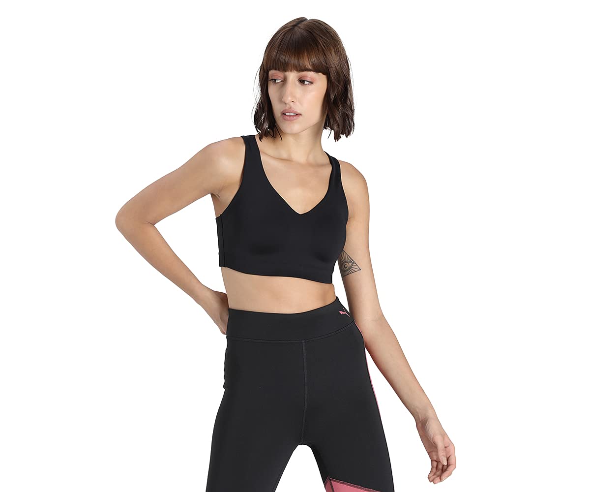 Puma Women's Black High Impact To The Max Bra, S