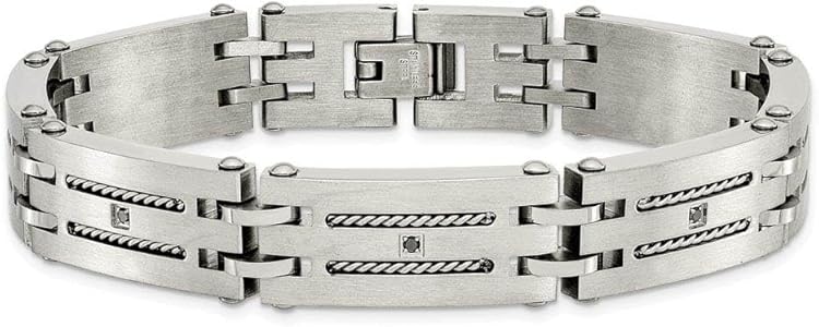 ステンレススチール リンクブレスレット Amazon.co.jp: MaKTechステンレススチール金属のリンクブレスレット