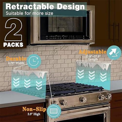 Relleno de espacio del horno resistente al calor y extensible para encimeras modernas 5