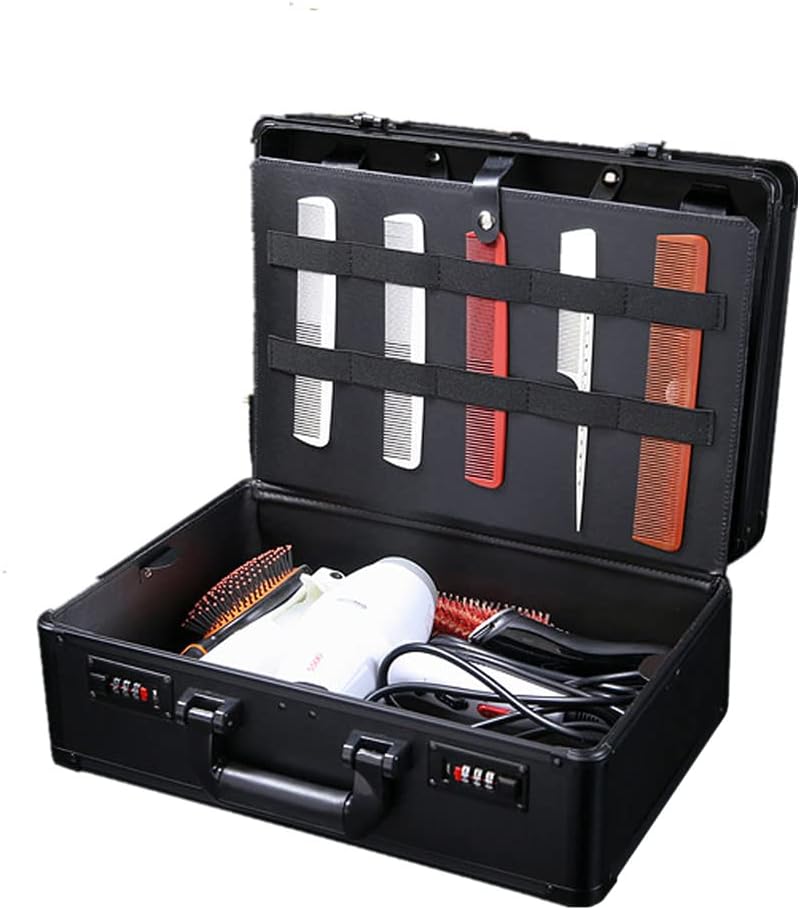 Barber Carrying Case,Large Barber Beauty Salon Tool Kits Storage, Portable Barber Carrying Case, Portable Travel Carry Case Hairdresser for Hair Stylist Pet Groomer