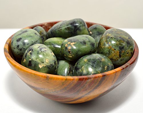Green Nephrite"Inca Jade" Cabochon Rare Stone Rock Cab Polished Gemstone Mineral Stone Pebble From Peru - 5 Pcs #TOP3