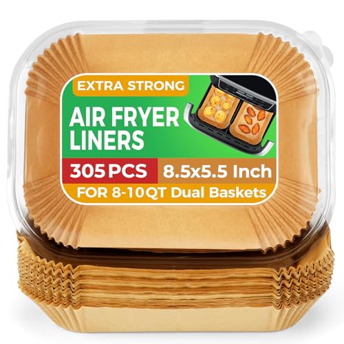 Ctizne Rectangle Air Fryer Liners Disposable Parchment Paper Sheets