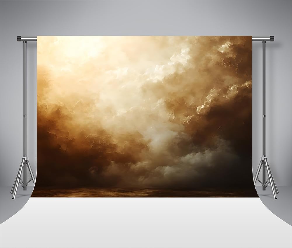 Kate Astratto Retrò Sfondo Fotografico Tramonto Fondale Fotografico Pittura ad Olio Tela Sfondo per Studio di Ritratto 10x6.5ft/3x2m