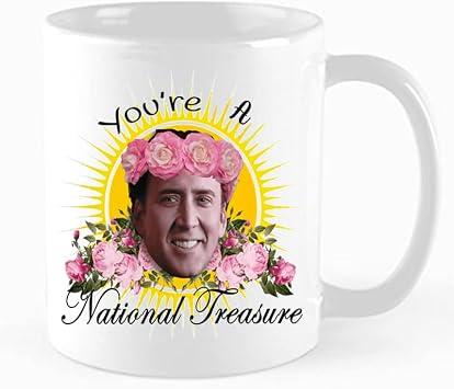 Funny Coffee Mug, Youre A National Treasure Tea Cup, Attractive Lovely Gift For Best Friend Buddy Closed Friend On Birthday Love Holiday, Christmas, Valentines Day Gifts,11 oz Novelty Mug