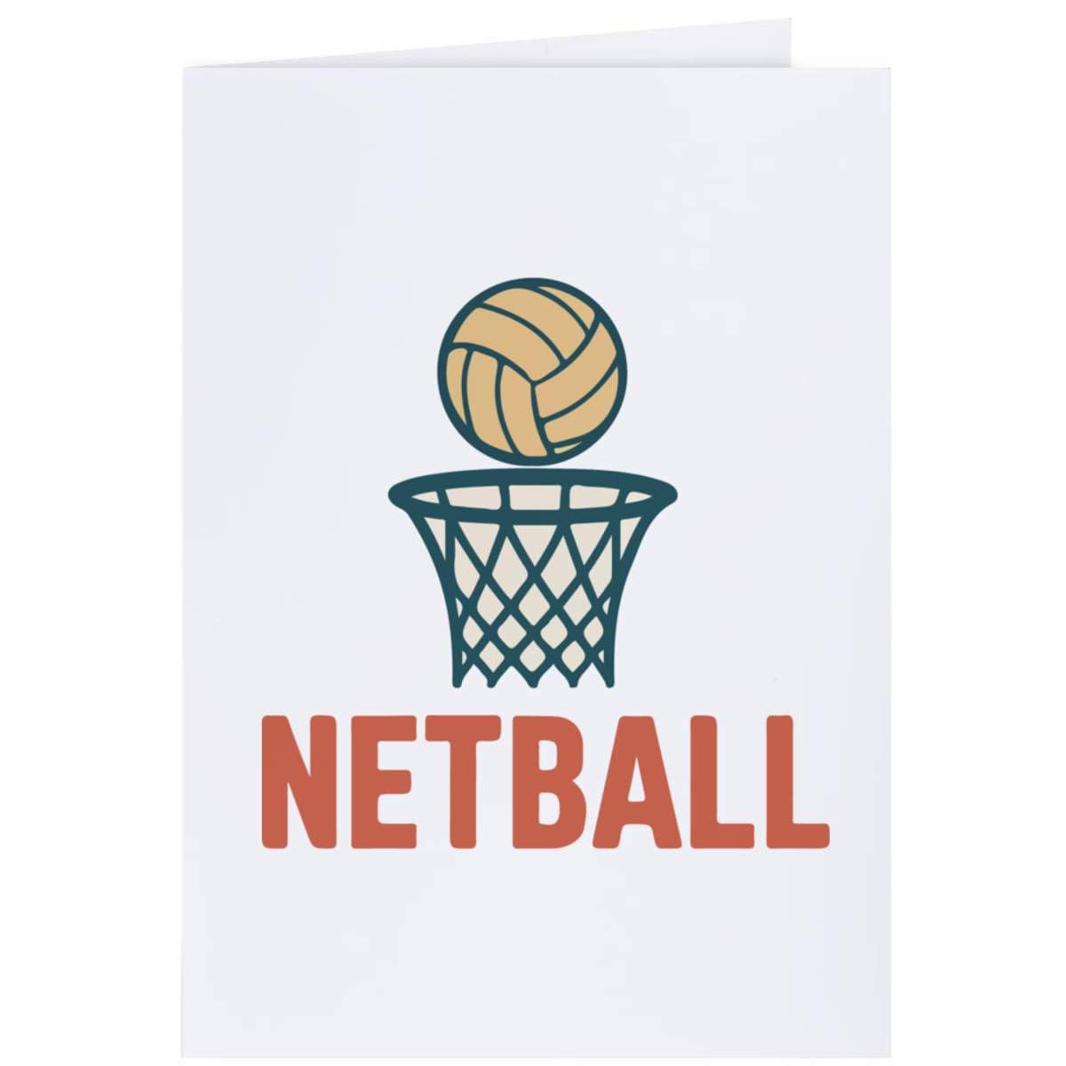 Azeeda 4 x 'Netball and Net' Gift Tags (GI00111452) — image 1