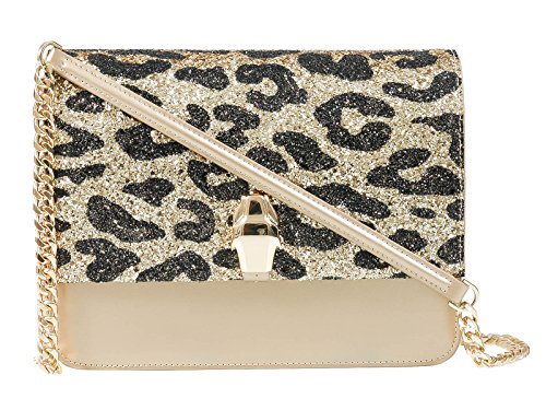 ROBERTO CAVALLI Class GWLPCF D61 Milano Rmx 00 Gold/Black Large Shoulder Bag2