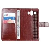 Anybird Czarne skórzane etui z klapką ochronne etui na portfel do Fontel FP340 3,36"