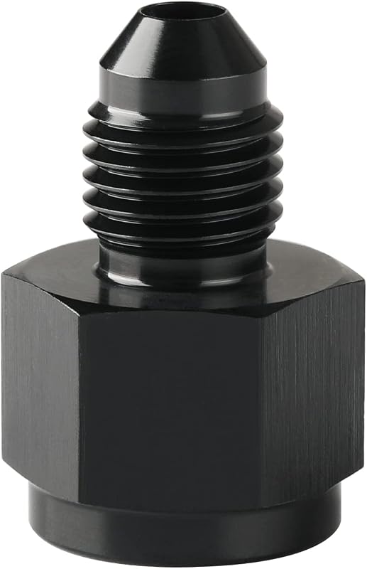 Adaptador de conexão 1/8 NPT fêmea para 3AN macho Podavelle em alumínio preto – 1 unidade
