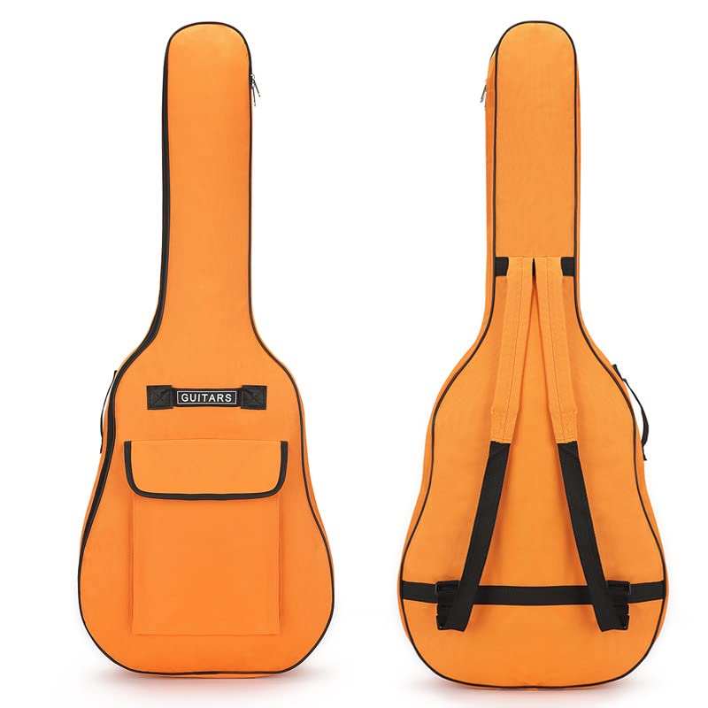 Housse rembourrée en tissu Oxford imperméable pour guitare classique 101,6/104,4 cm (orange)