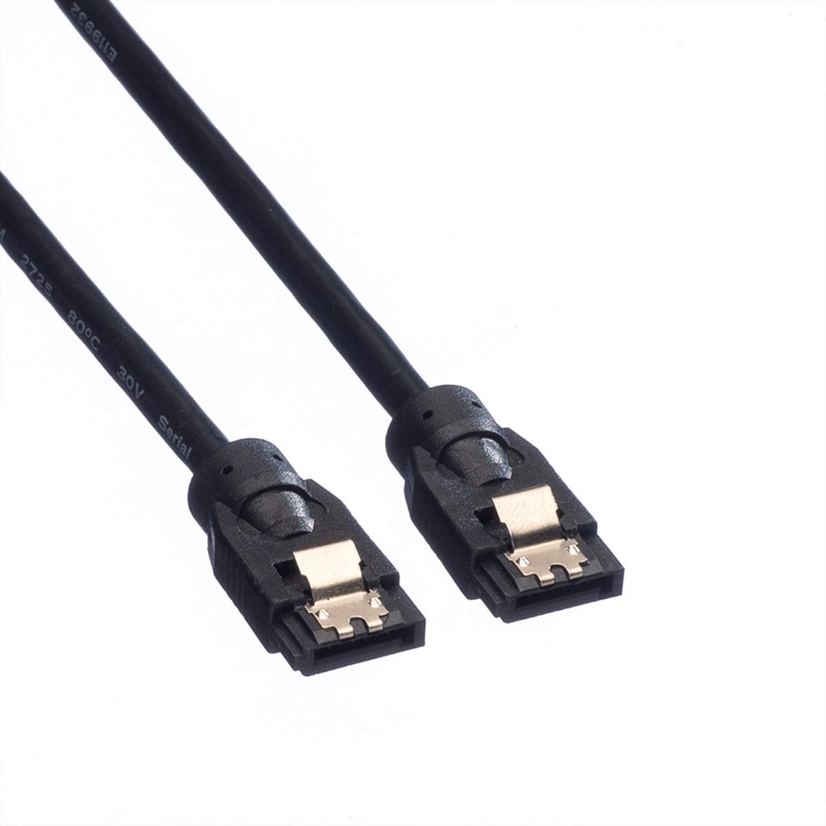 ROLINE Cavo interf. SATA 6Gb/s HDD-Kb con clip 0,5m