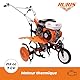 Ruris Motorhacke 7000fr AC1, 7CH, 24 Fräsen, Arbeitsbreite 560 – 830 mm, Lenker verstellbar + Stopper + Metallräder 3,50-6 + Set Gegengewicht 10 kg