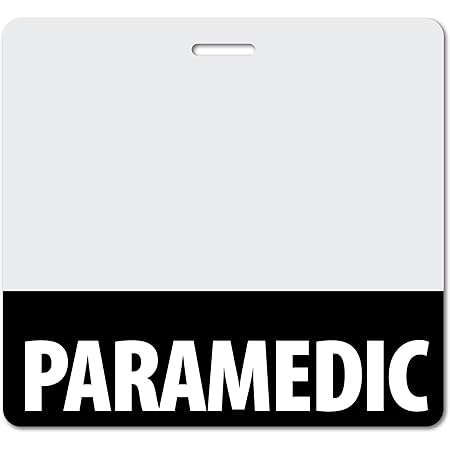 Paramedic Badge Buddy Heavy Duty Horizontal Badge
