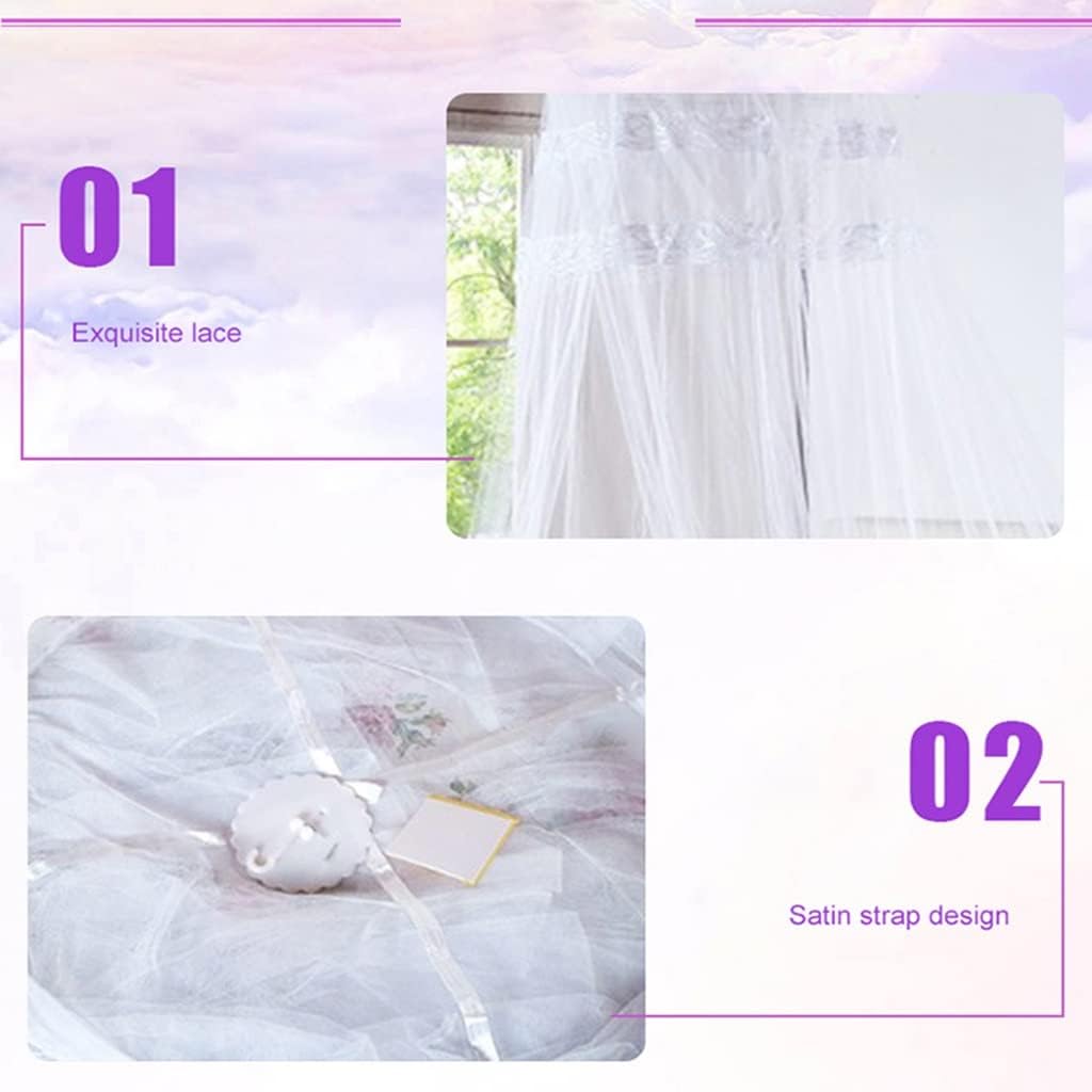 Blue Princess Bed Canopy - Classical Hanging Mosquito Net Dome for Bedroom Decor, Elegant Bed Cover & Tent, Perfect for Girls' Rooms, ct Protection