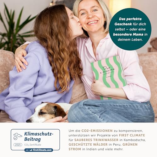 6-Minuten® Tagebuch für Mamas – Der Millionenbestseller jetzt speziell als Muttertagsgeschenk für Mama – Geschenke für Mama – Für mehr Achtsamkeit & Selfcare