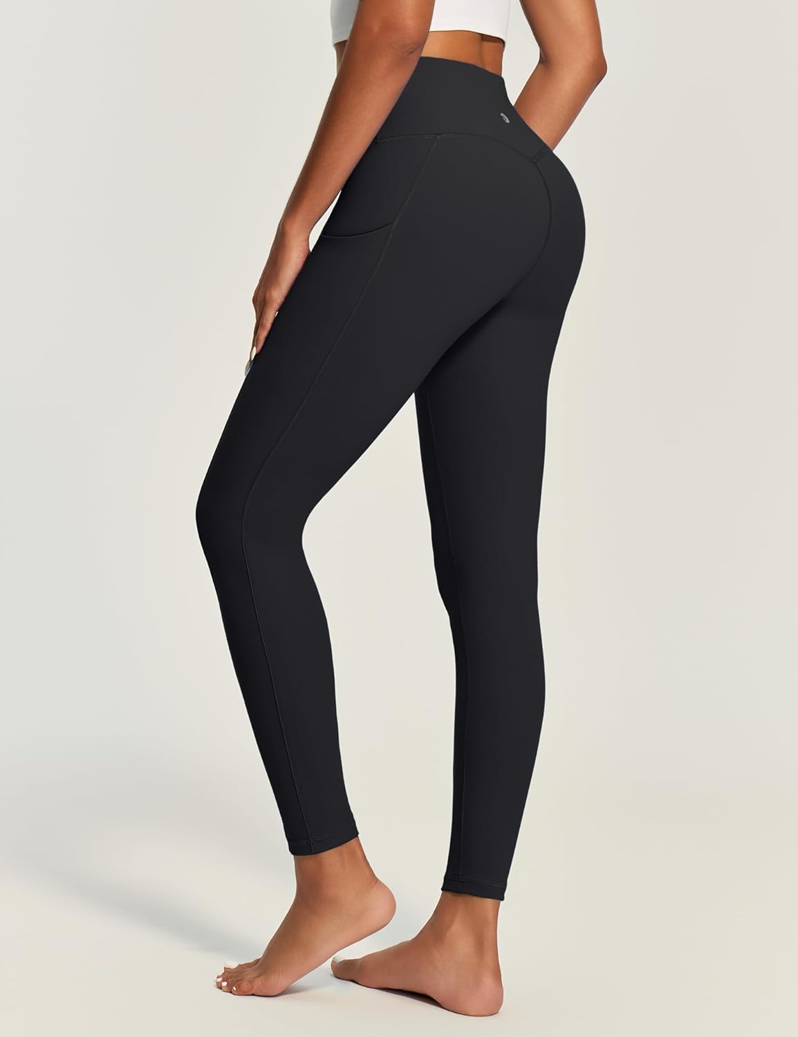 IUGA Compression Leggings for Women Tummy Control No Front Seam Leggings with Pockets High Waisted Workout Yoga Pants - Image 2