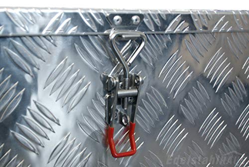 Truckbox S075 inkl. MON4002 Edelstahlhaus Werkzeugkasten, Deichselbox, Transportbox, Alubox, Alukoffer, Deichselkasten, inkl. Montagesatz, Montageset